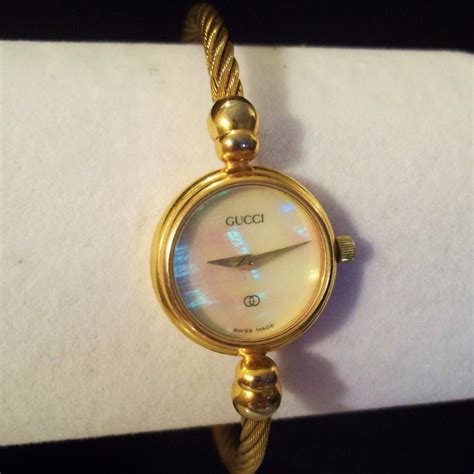 gucci gold watch vintage